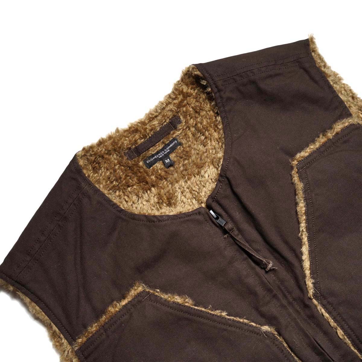 Engineered Garments / Over Vest - 10oz Duck Canvas (Brown)